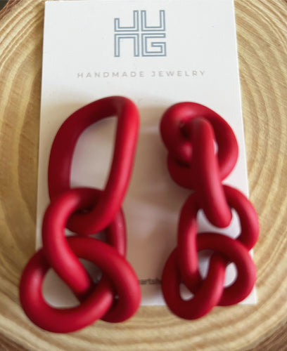Asymmetrical knots earrings