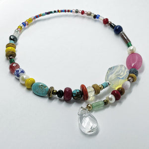 Mixed stones choker