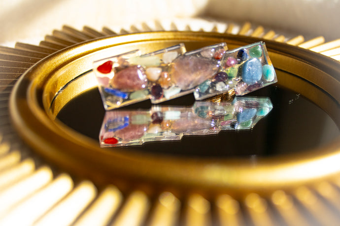 Gemstone Hair Clip