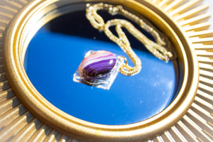 Purple Agate Pendant