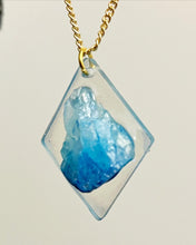 Load image into Gallery viewer, Blue Agate Druzy Pendant