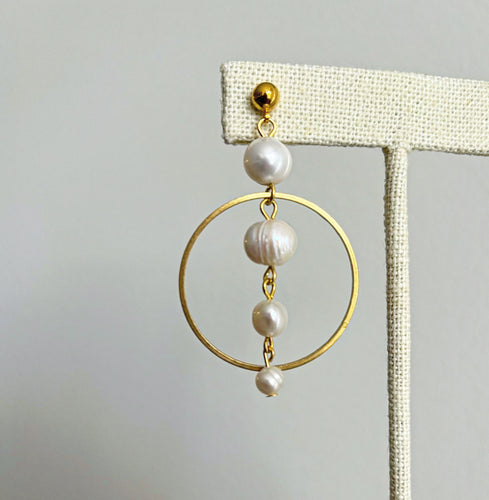 Genuine Pearls and Brass