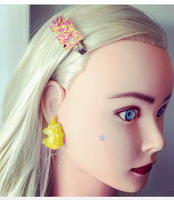 Load image into Gallery viewer, Neon Confetti Glitter Hair Clip