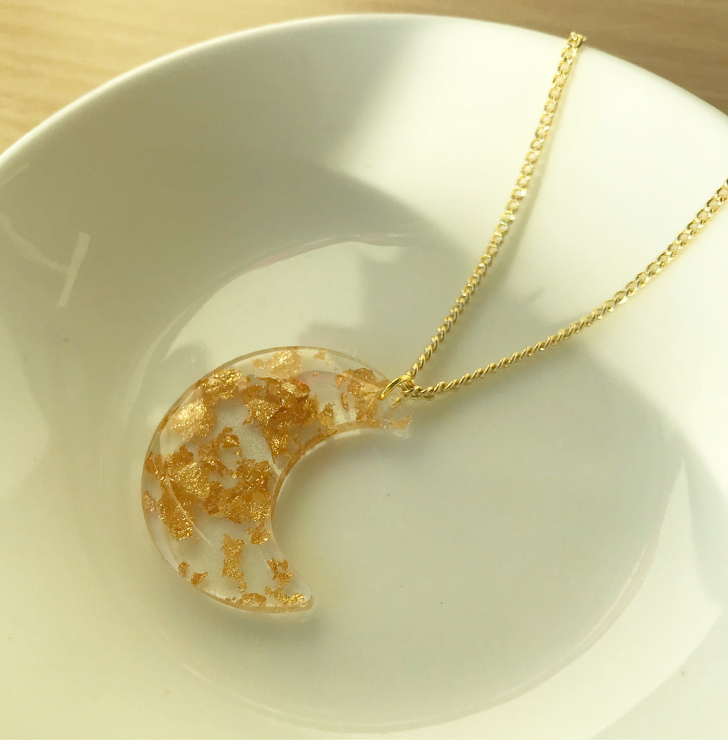 Gold Moon Pendant