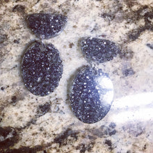 Load image into Gallery viewer, Silver and Gray Sequins in Resin