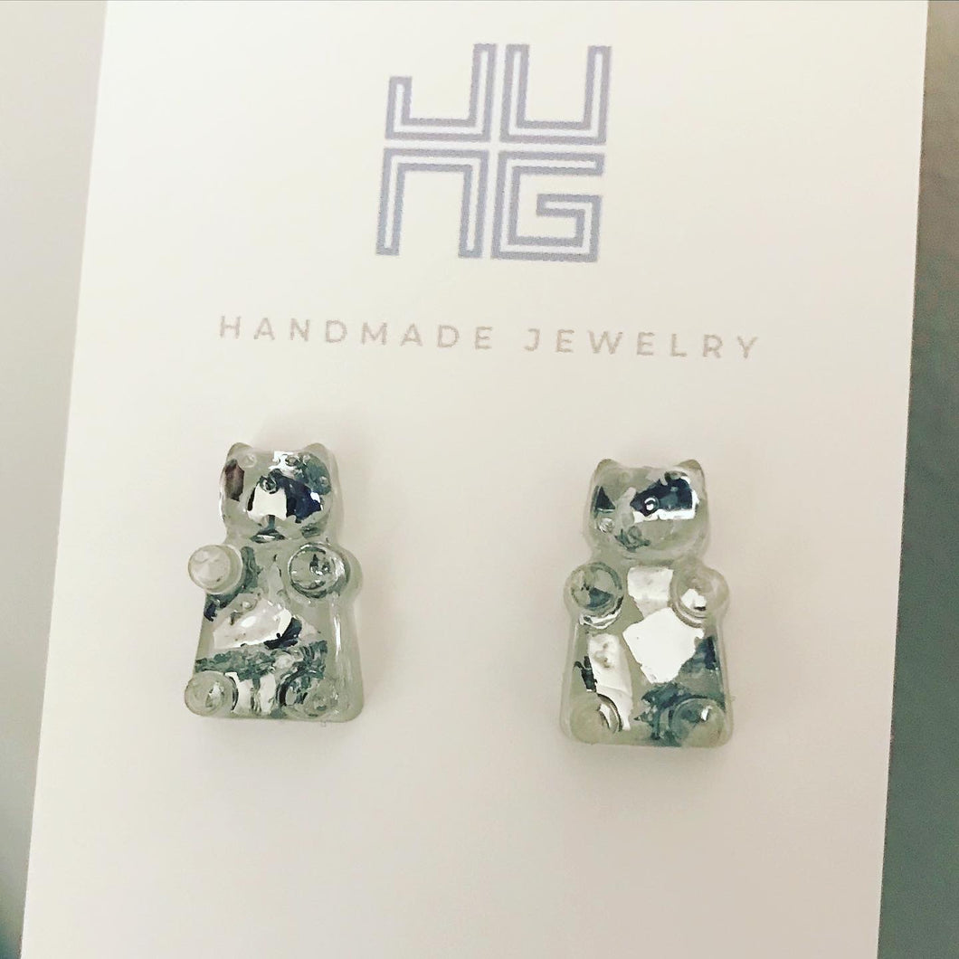 Mirrored Gummy Bear Studs