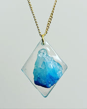 Load image into Gallery viewer, Blue Agate Druzy Pendant