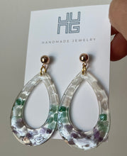 Load image into Gallery viewer, Genuine Stones in Resin Earrings