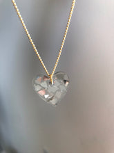 Load image into Gallery viewer, Heart Pendant on Brass Chain