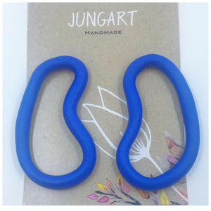 Kidney Shaped Abstract Hoops