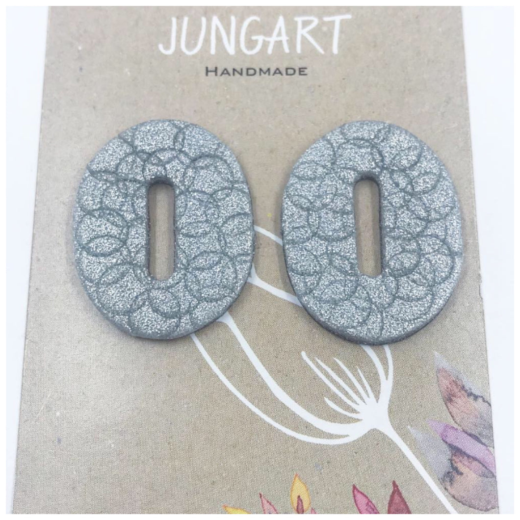 Textured Oval Studs