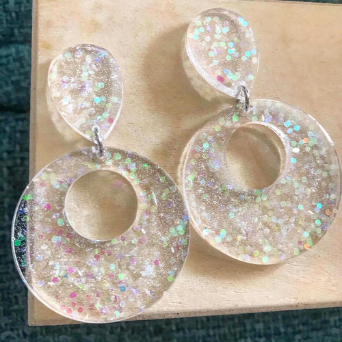 Holographic Glitter Circles